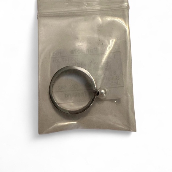 Pandora Silver Freshwater Cultured Pearl Pave Double Band Ring Size 5 NWT - Picture 7 of 8